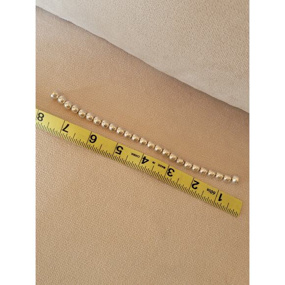 Milor Italy Sterling Silver Bead Bracelet 925 Magnetic Closure - Picture 5 of 6